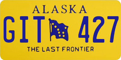 AK license plate GIT427