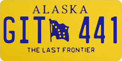 AK license plate GIT441