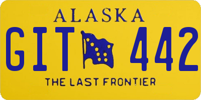 AK license plate GIT442