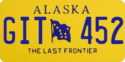 AK license plate GIT452