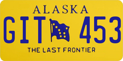 AK license plate GIT453