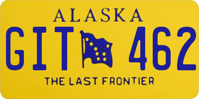 AK license plate GIT462