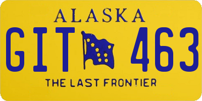 AK license plate GIT463