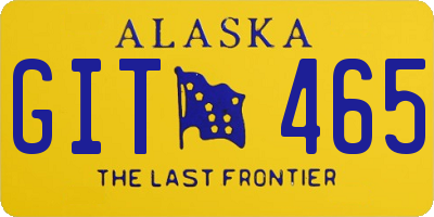 AK license plate GIT465