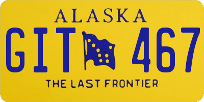 AK license plate GIT467
