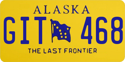 AK license plate GIT468