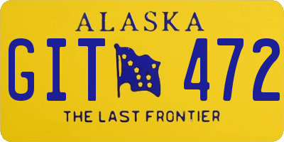 AK license plate GIT472