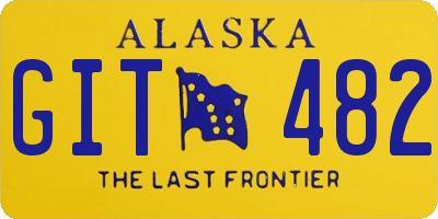 AK license plate GIT482