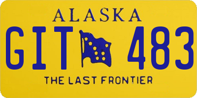 AK license plate GIT483