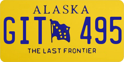 AK license plate GIT495