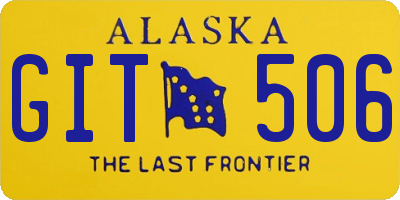 AK license plate GIT506