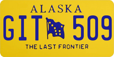 AK license plate GIT509