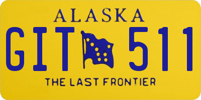 AK license plate GIT511