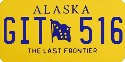 AK license plate GIT516