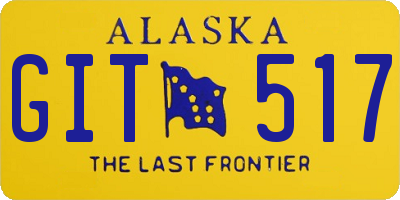 AK license plate GIT517
