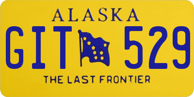 AK license plate GIT529
