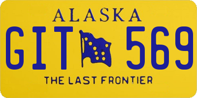AK license plate GIT569