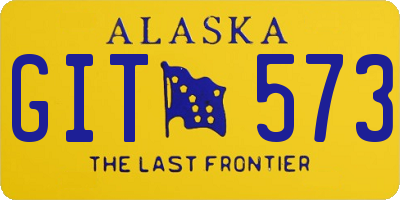 AK license plate GIT573