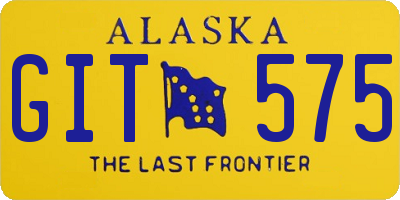 AK license plate GIT575