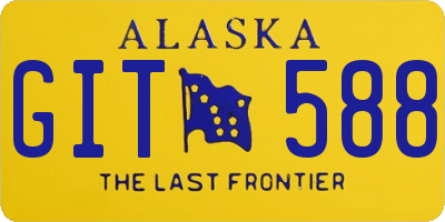 AK license plate GIT588