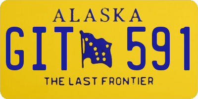 AK license plate GIT591