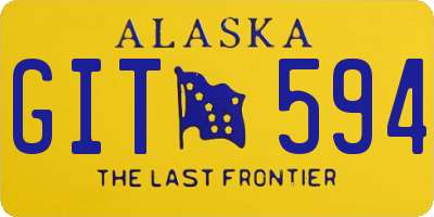 AK license plate GIT594
