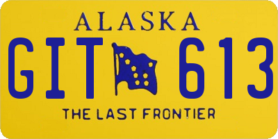 AK license plate GIT613
