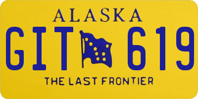 AK license plate GIT619