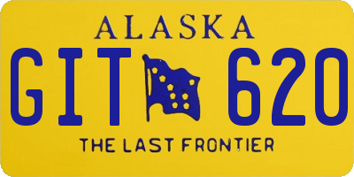 AK license plate GIT620
