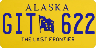 AK license plate GIT622