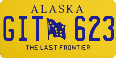 AK license plate GIT623