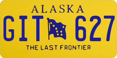 AK license plate GIT627