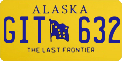 AK license plate GIT632