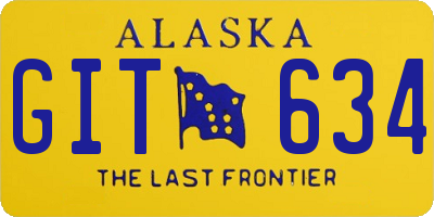 AK license plate GIT634