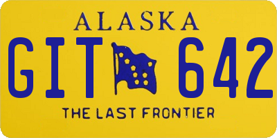 AK license plate GIT642