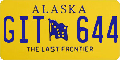 AK license plate GIT644