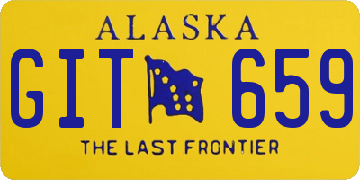 AK license plate GIT659