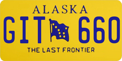 AK license plate GIT660