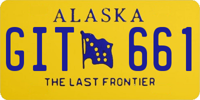 AK license plate GIT661