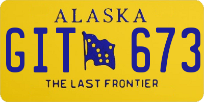 AK license plate GIT673