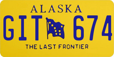 AK license plate GIT674