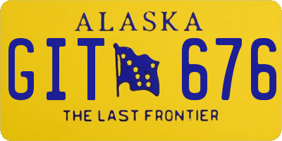 AK license plate GIT676