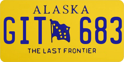 AK license plate GIT683