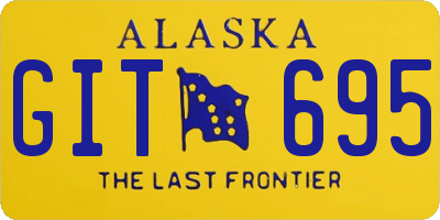 AK license plate GIT695