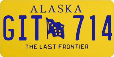 AK license plate GIT714