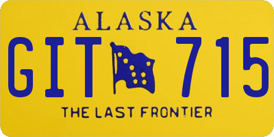 AK license plate GIT715