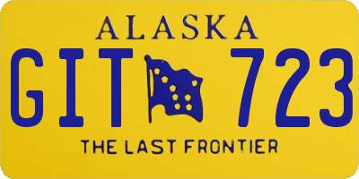 AK license plate GIT723