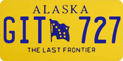 AK license plate GIT727