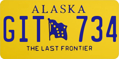 AK license plate GIT734