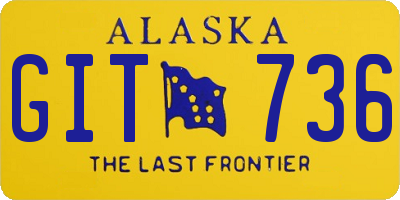 AK license plate GIT736